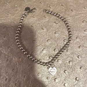 Tiffany pink heart bead bracelet